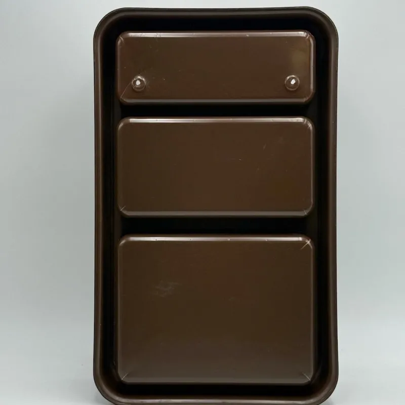 Pamono Vintage French Plastra Wall Shelves in Brown Plastic by Jean-Lin Viaud for Prisunic, 1970s> Shelves & Wall Units