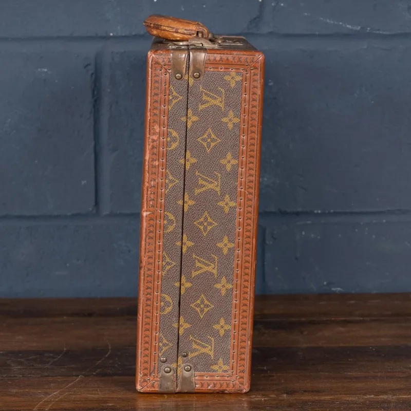 Pamono Vintage French President Briefcase in Monogram Canvas from Louis Vuitton, 1990> Trunks Crates & Baskets
