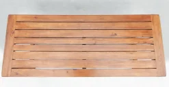 Pamono Vintage French Provincial Slatted Pine Outside Dining Table, 1980> Garden Tables