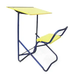 Pamono Vintage French School Table and Chair, 1950s> Garden Tables