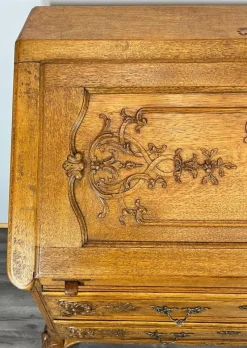 Pamono Vintage French Secretaire in Oak><noscript><img width=