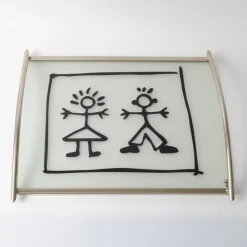 Online Pamono Vintage French Serving Tray by Yves Blayo, 1990s