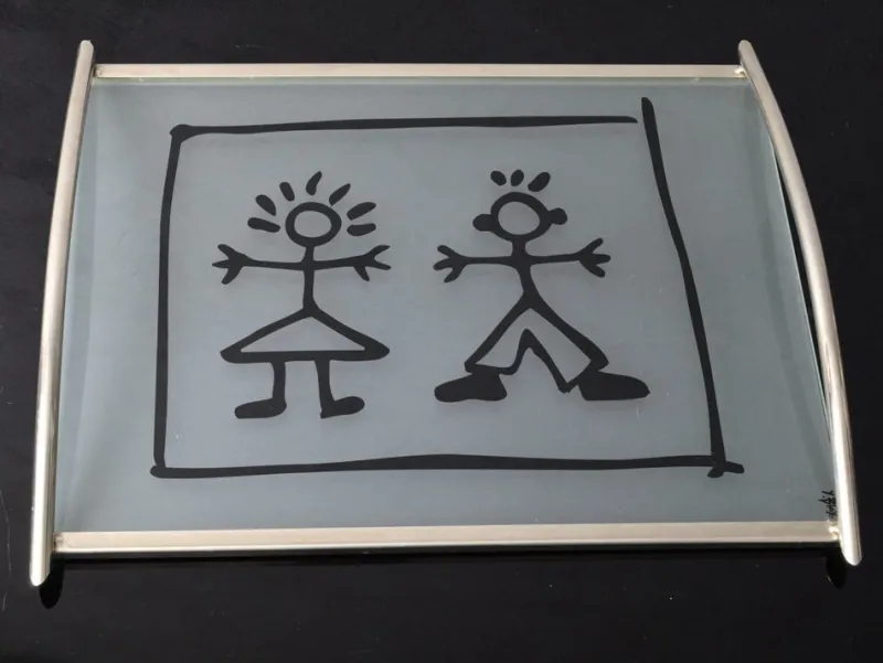 Online Pamono Vintage French Serving Tray by Yves Blayo, 1990s