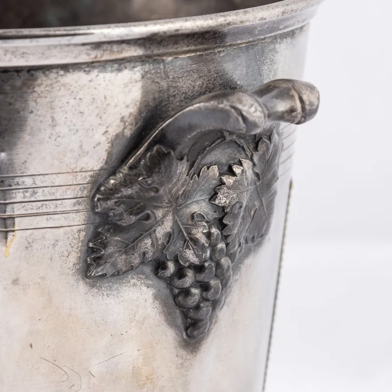 Pamono Vintage French Silver Plated Delbeck Reims Champagne Cooler, 1930> Ice Buckets & Wine Coolers