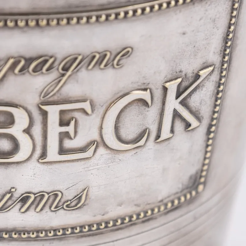 Pamono Vintage French Silver Plated Delbeck Reims Champagne Cooler, 1930> Ice Buckets & Wine Coolers