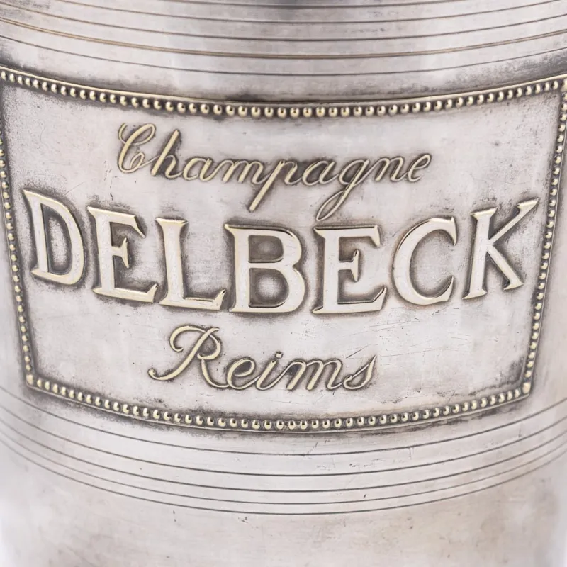 Pamono Vintage French Silver Plated Delbeck Reims Champagne Cooler, 1930> Ice Buckets & Wine Coolers