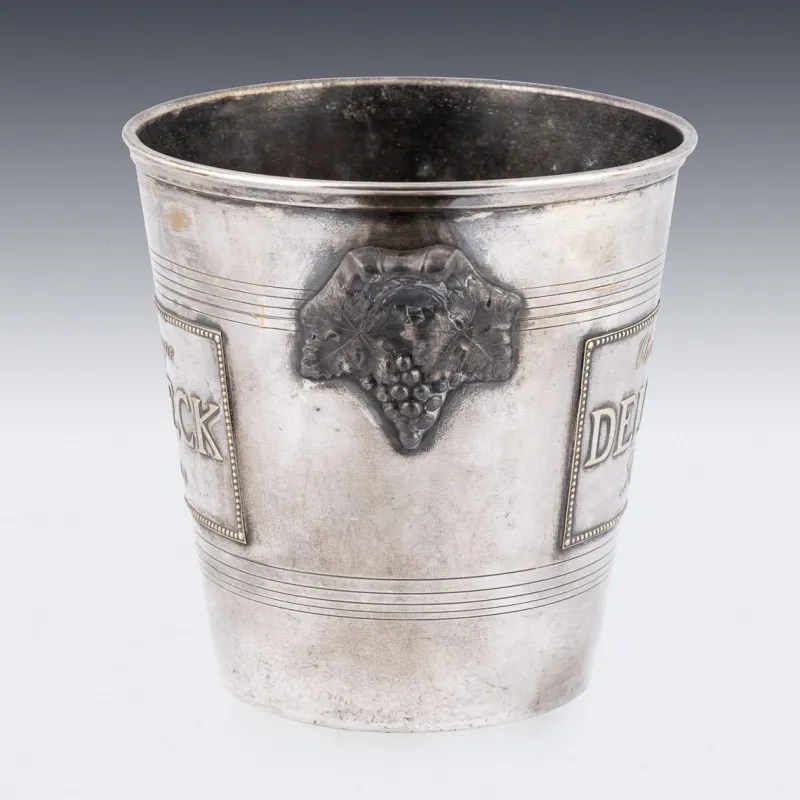 Pamono Vintage French Silver Plated Delbeck Reims Champagne Cooler, 1930> Ice Buckets & Wine Coolers
