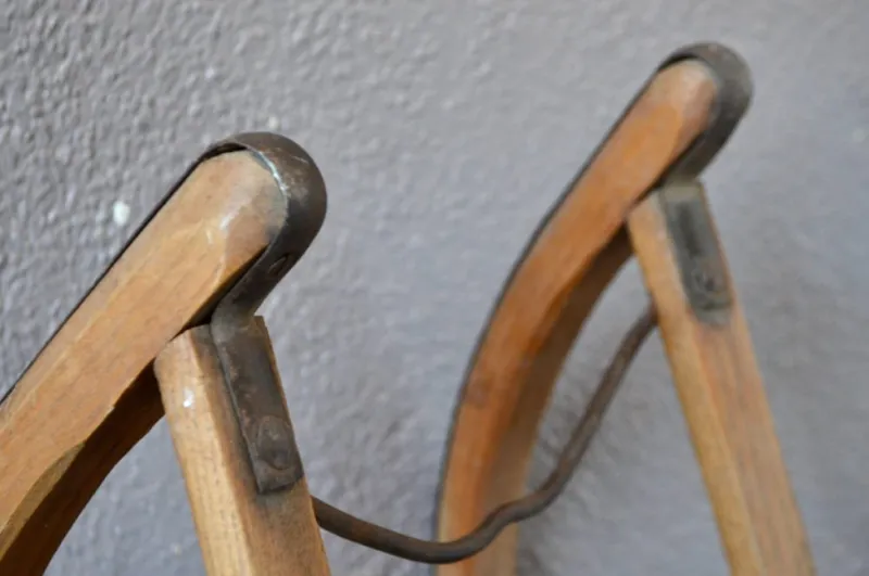 Pamono Vintage French Sled in Wood and Metal> Garden Accessories