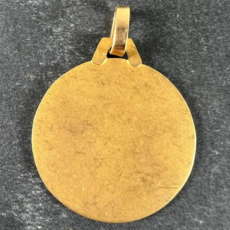 Pamono Vintage French St Christopher Pendant in 18 Karat Yellow Gold, 1980s> Necklaces