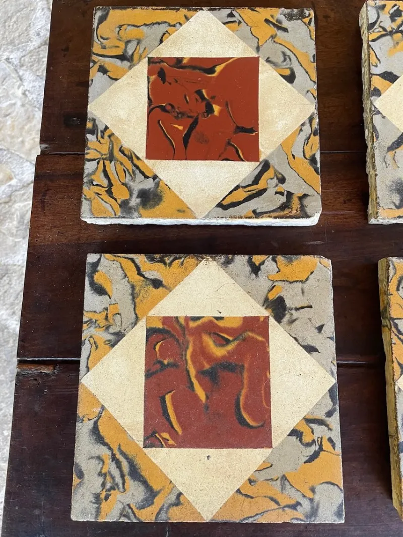 Online Pamono Vintage French Tiles, 1930s-1940s, Set of 6