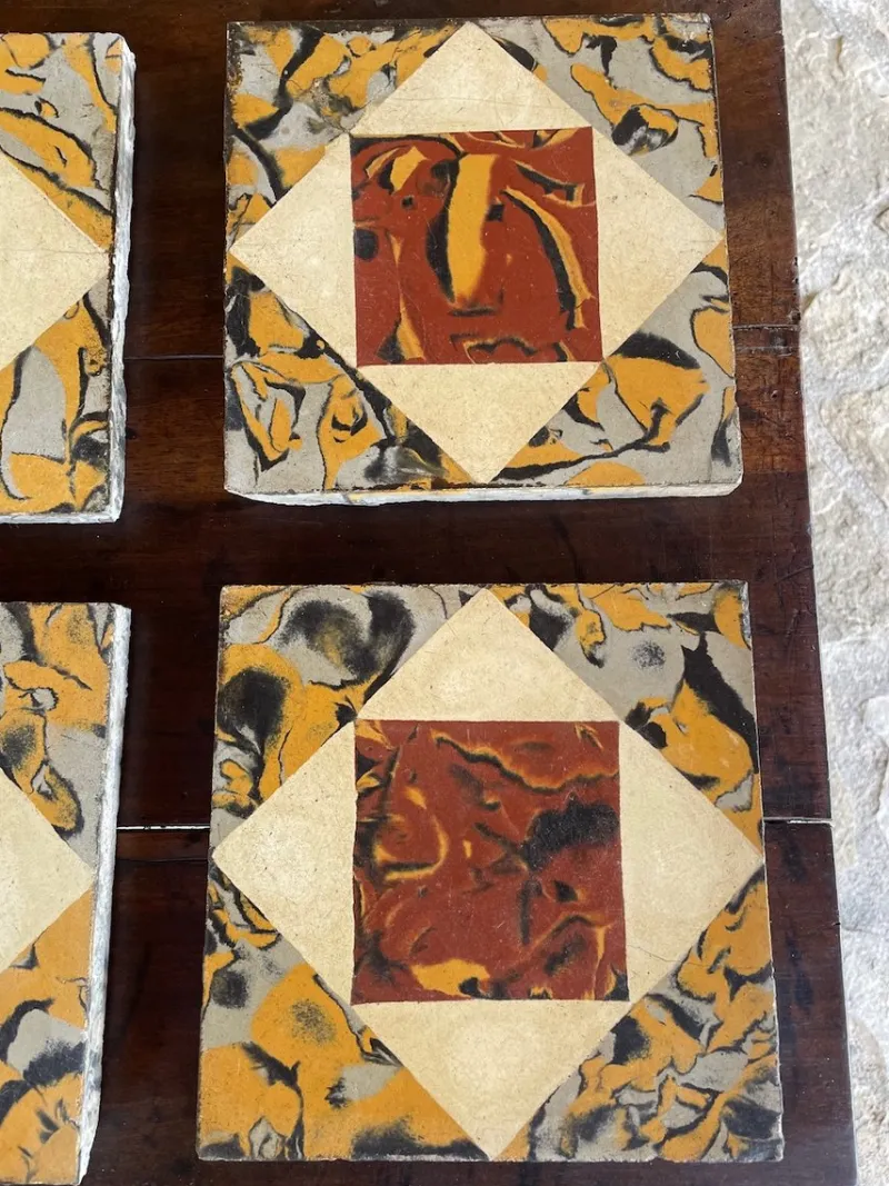 Online Pamono Vintage French Tiles, 1930s-1940s, Set of 6