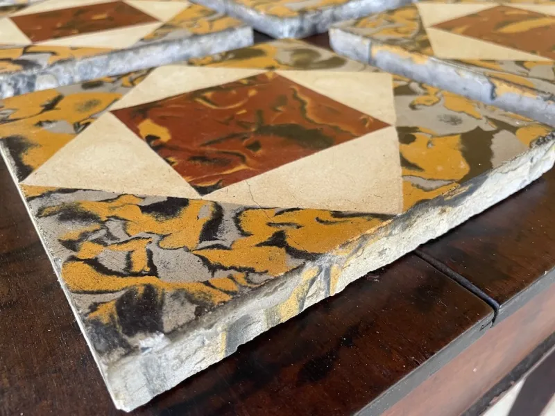 Online Pamono Vintage French Tiles, 1930s-1940s, Set of 6