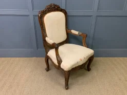 Pamono Vintage French Walnut Chairs, 1880, Set of 2><noscript><img width=