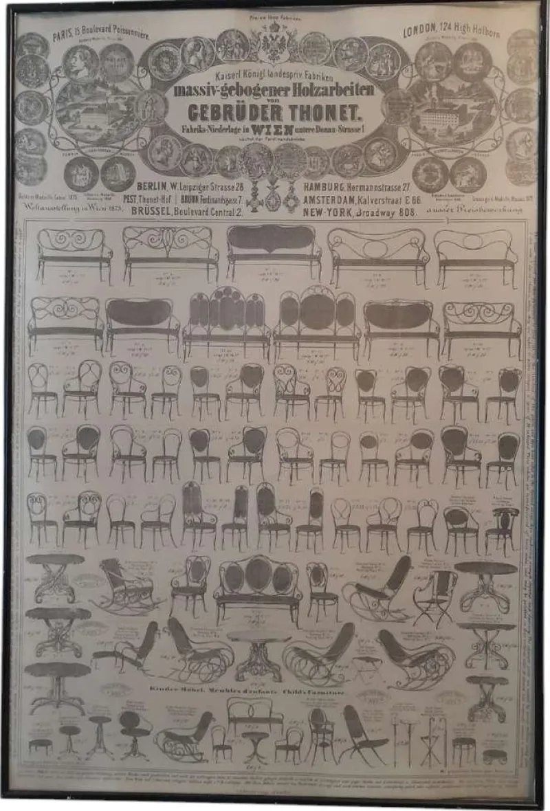 Pamono Vintage Furniture Poster from Thonet> Posters