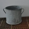 Pamono Vintage Galvanized Zinc Planter, 1950s> Planters And Jardiniere