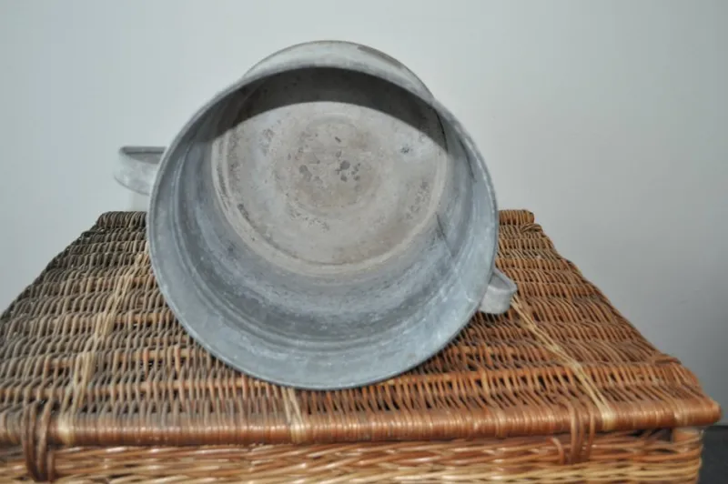 Pamono Vintage Galvanized Zinc Planter, 1950s> Planters And Jardiniere