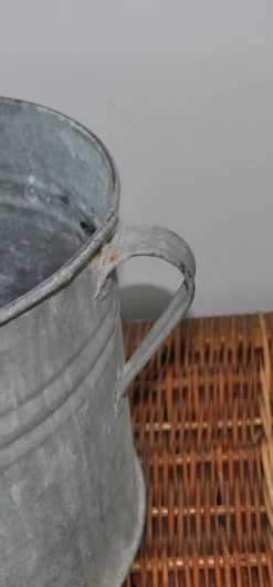 Pamono Vintage Galvanized Zinc Planter, 1950s><noscript><img width=