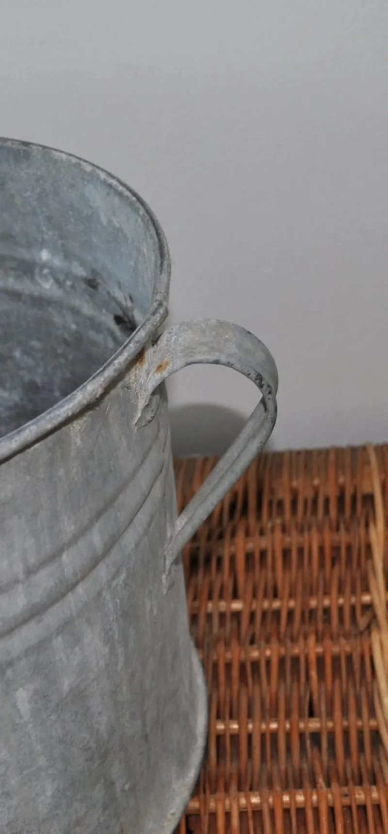 Pamono Vintage Galvanized Zinc Planter, 1950s> Planters And Jardiniere