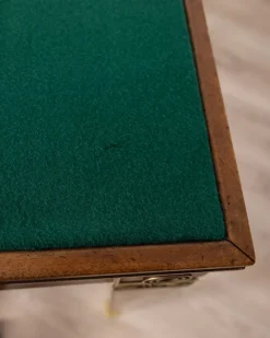 Discount Pamono Vintage Game Table in Wood and Golden Brass Italian Design, 1940s
