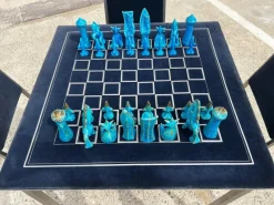 Online Pamono Vintage Games Table and Chairs from Christian Dior, 1975, Set of 6