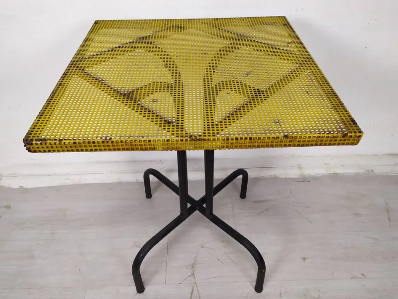Pamono Vintage Garden Bistro Table by Mathieu Matégot, 1960s> Garden Tables