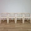 New Pamono Vintage Garden Chairs by Henry Massonnet for Stamp, 1984s, Set of 4