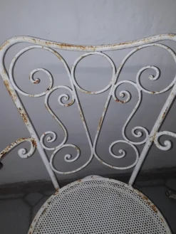 Pamono Vintage Garden Chairs in Iron, 1950s, Set of 4><noscript><img width=
