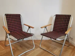 Pamono Vintage Garden Folding Chair, 1960s, Set of 2