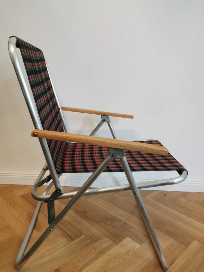 Pamono Vintage Garden Folding Chair, 1960s, Set of 2