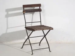 New Pamono Vintage Garden Folding Chairs, 1920, Set of 4