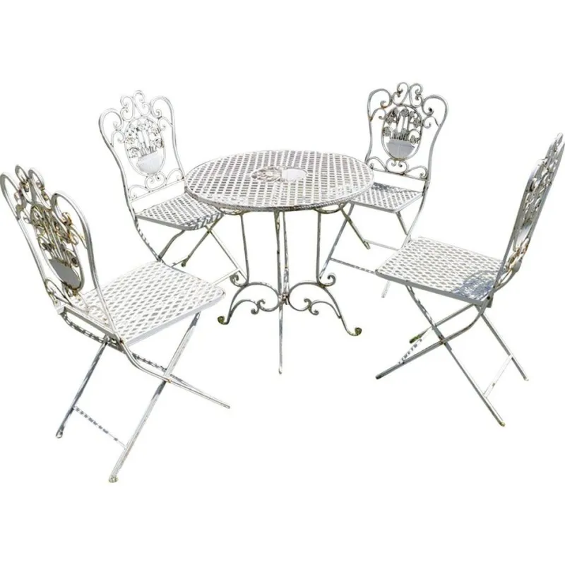 Pamono Vintage Garden Furniture Set, 1960s, Set of 5> Garden Seating