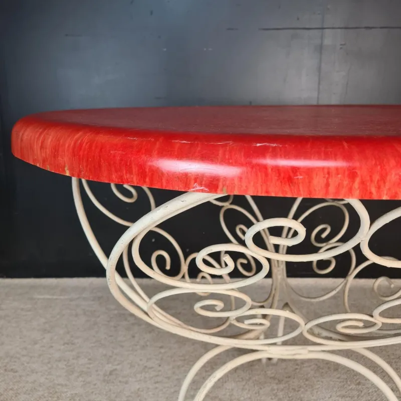 Pamono Vintage Garden Furniture, 1960s, Set of 5> Garden Tables