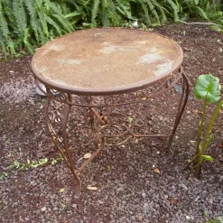 Clearance Pamono Vintage Garden Tea Table in Wrought Iron, 1950s