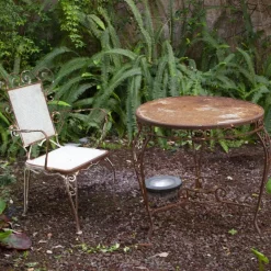Clearance Pamono Vintage Garden Tea Table in Wrought Iron, 1950s