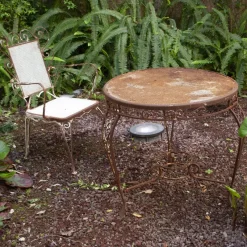 Clearance Pamono Vintage Garden Tea Table in Wrought Iron, 1950s