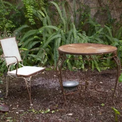 Clearance Pamono Vintage Garden Tea Table in Wrought Iron, 1950s