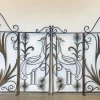 Pamono Vintage Gate in Wrought Iron, 1970s, Set of 2> Room Dividers & Screens