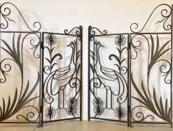 Pamono Vintage Gate in Wrought Iron, 1970s, Set of 2><noscript><img width=