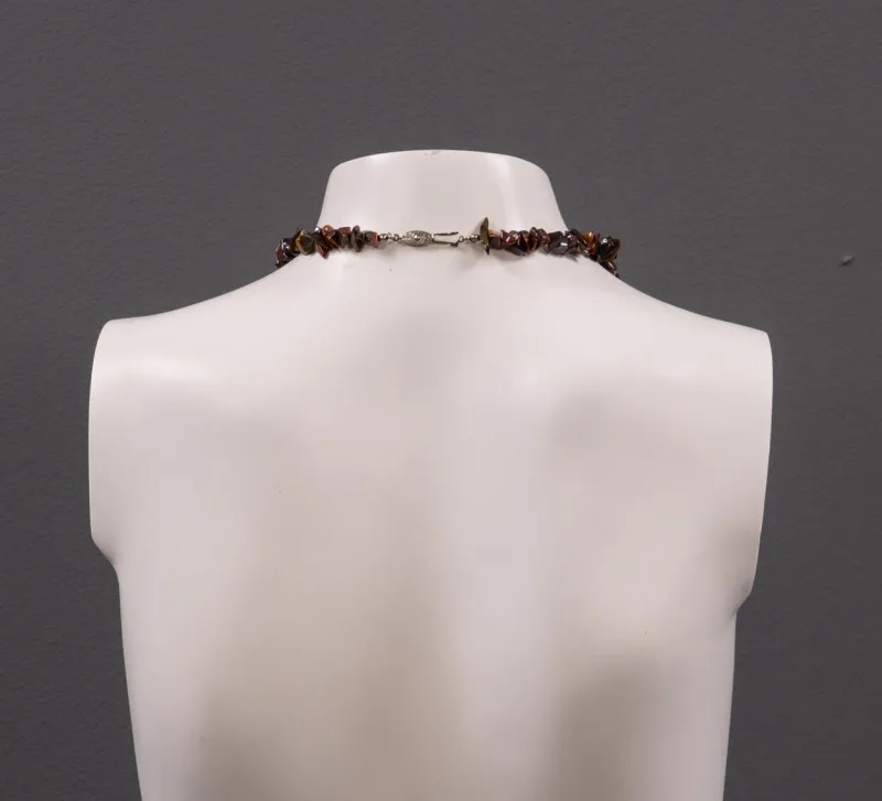 Hot Pamono Vintage Gemstone Tiger Eye Necklace, 1960s