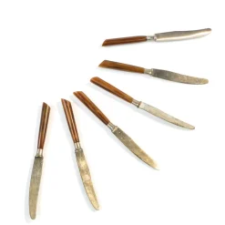 Pamono Vintage German Bakelite Knives, 1950s, Set of 6><noscript><img width=