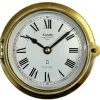 Pamono Vintage German Brass Ships Clock from Kundo, 1970s