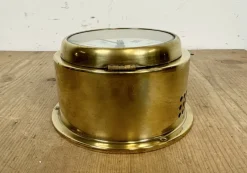 Pamono Vintage German Brass Ships Clock from Kundo, 1970s