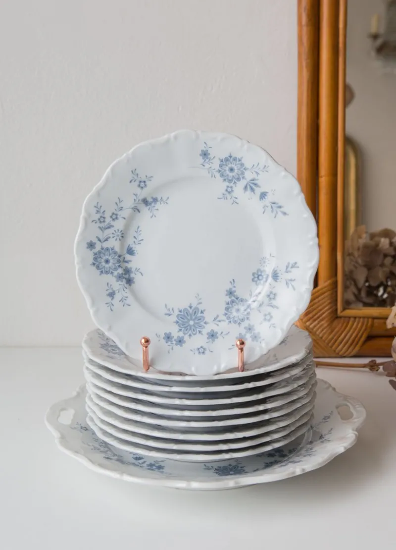 Pamono Vintage German Dessert Service by Seltmann Weiden, Set of 8> Serving Dishes