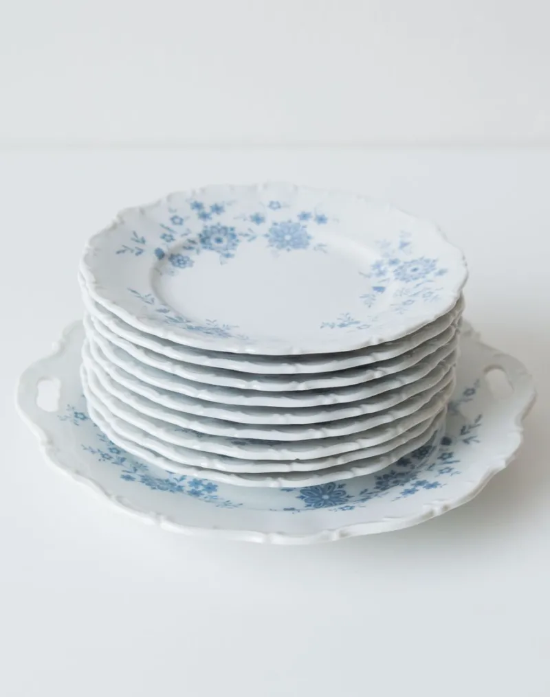 Pamono Vintage German Dessert Service by Seltmann Weiden, Set of 8> Serving Dishes