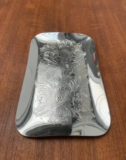 Pamono Vintage German Floral Metal Plate from WMF><noscript><img width=