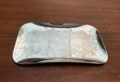 Pamono Vintage German Floral Metal Plate from WMF><noscript><img width=