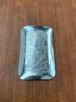 Pamono Vintage German Floral Metal Plate from WMF><noscript><img width=