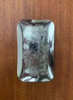 Pamono Vintage German Floral Metal Plate from WMF><noscript><img width=