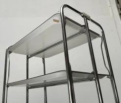 Hot Pamono Vintage German Foldable Service Cart with 3 Trays, 1970s