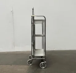 Hot Pamono Vintage German Foldable Service Cart with 3 Trays, 1970s